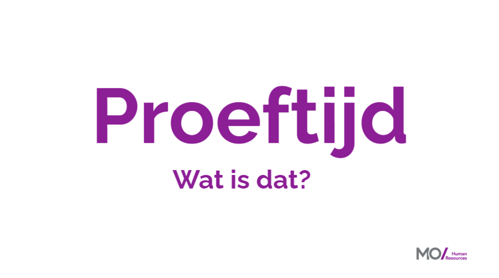 Proeftijd. Wat is dat?